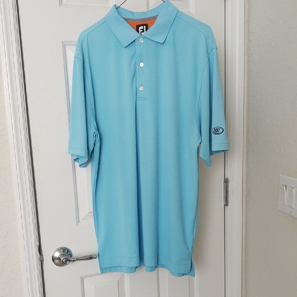 Classic Blue Polo Shirt with Short Sleeves
